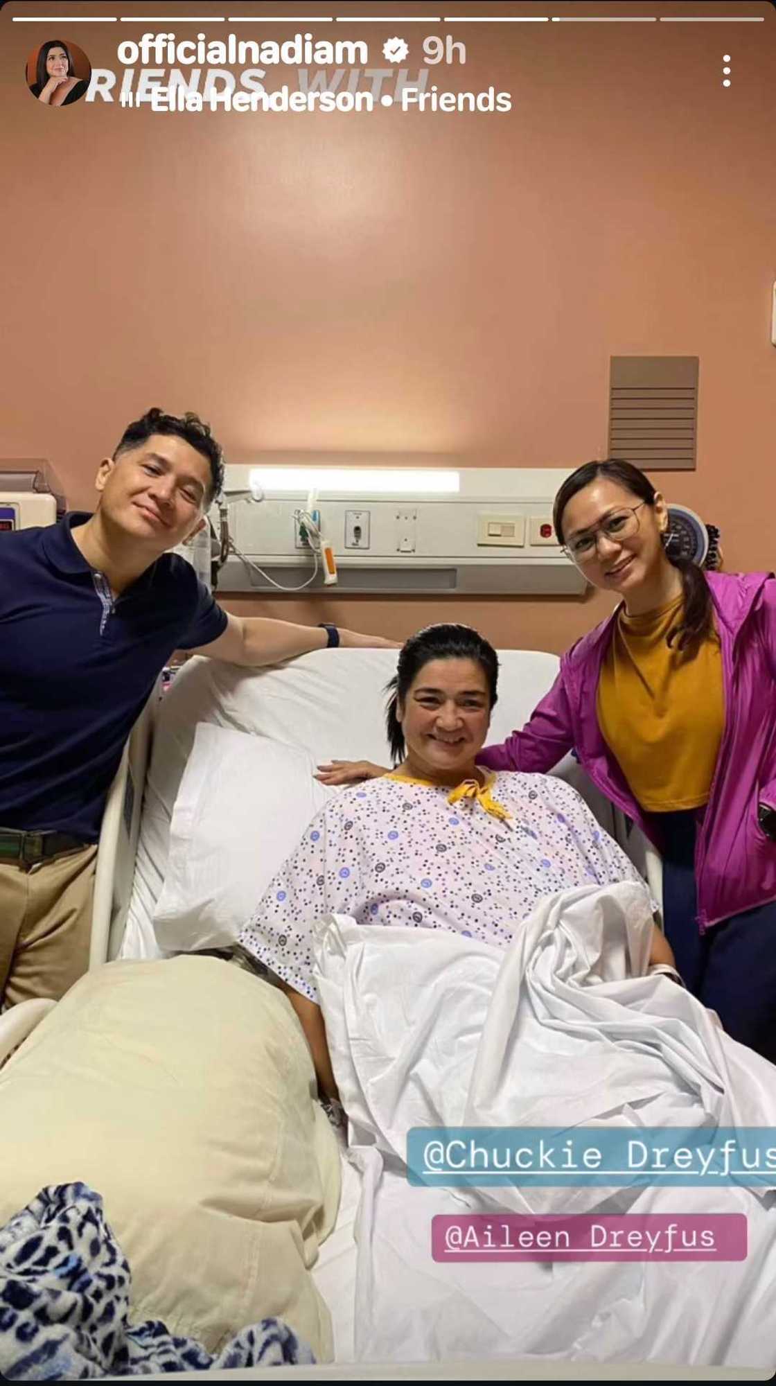 Nadia Montenegro, binisita ng ilang celebrities sa ospital Nadia Montenegro, binisita ng ilang celebrities sa ospital