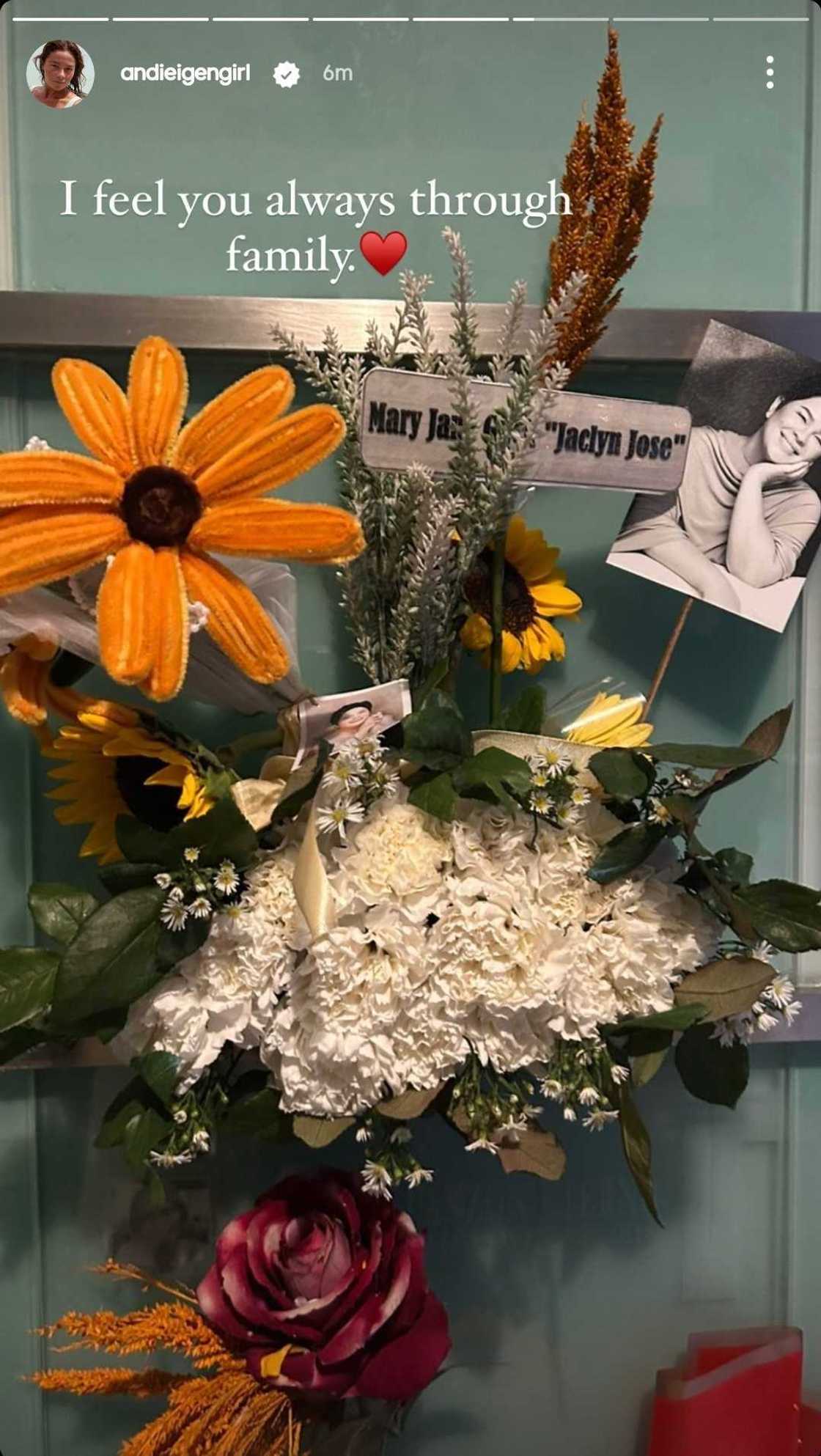 Andi Eigenmann pens a touching note after visiting her late mother Jaclyn Jose Andi Eigenmann pens a touching note after visiting her late mother Jaclyn Jose