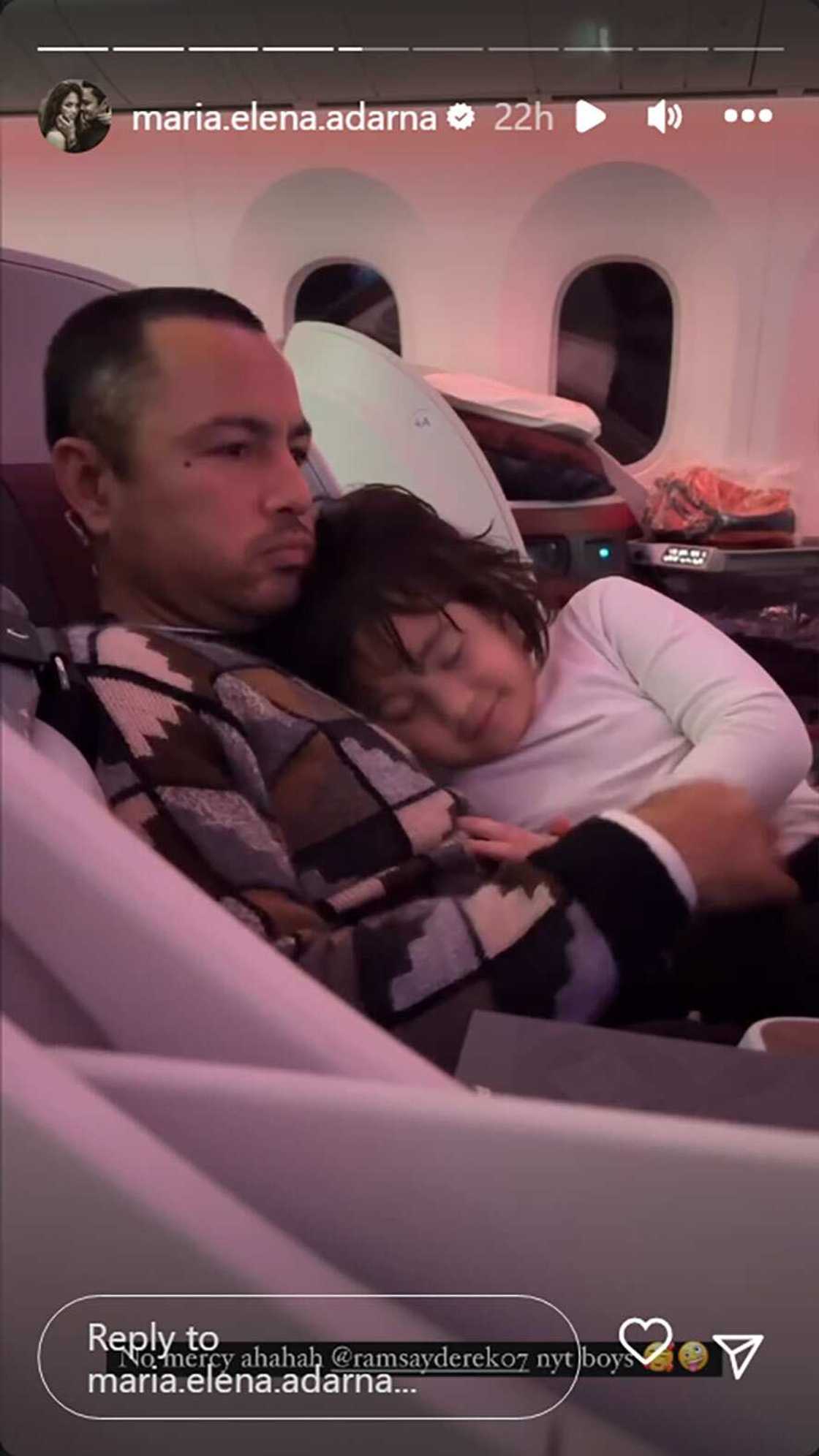 Ellen Adarna, shinare sa socmed vid na nagpapakitang mas gusto ni Elias matulog katabi ni Derek Ramsay Ellen Adarna, shinare sa socmed vid na nagpapakitang mas gusto ni Elias matulog katabi ni Derek Ramsay