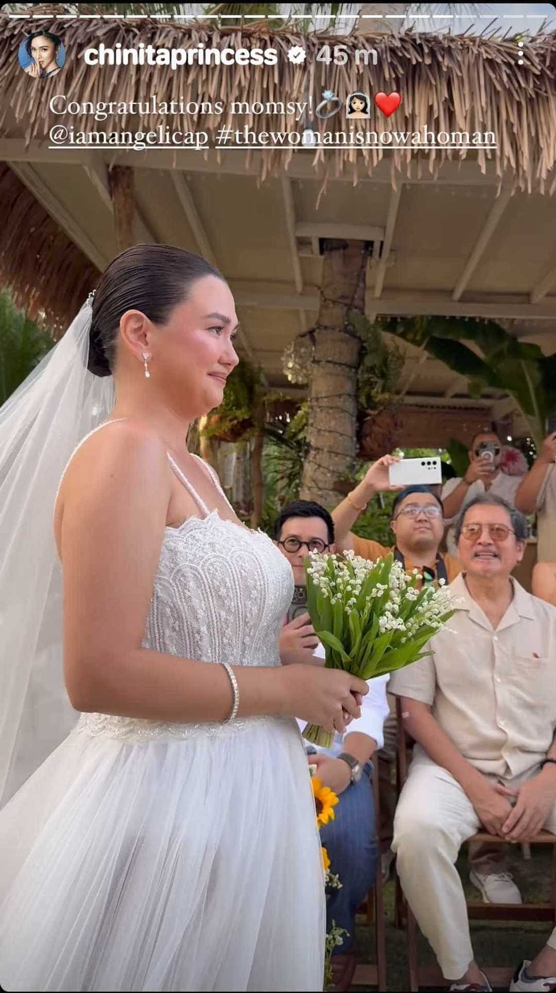 Kim Chiu shares video of Angelica Panganiban emotionally walking down the aisle