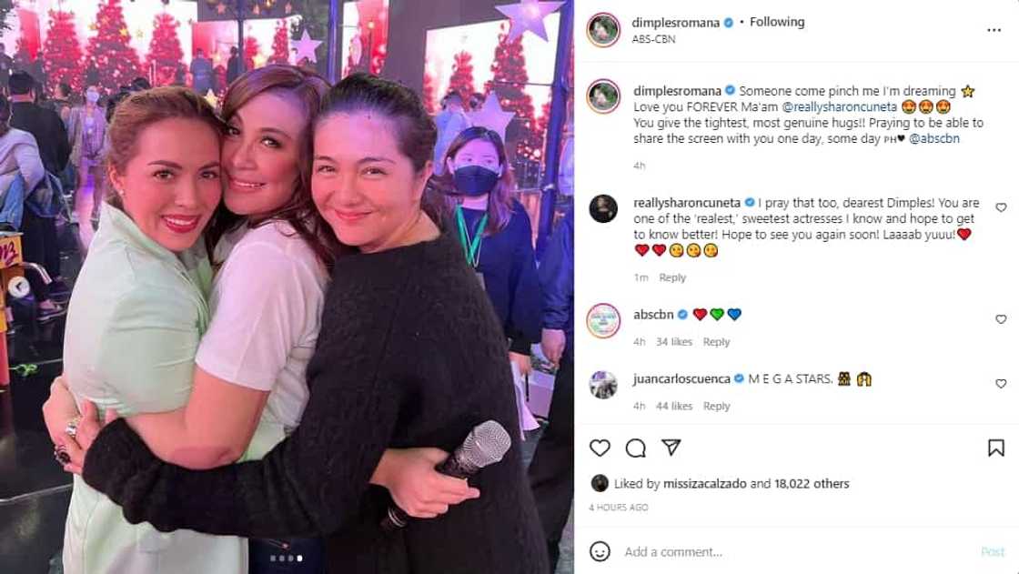 Dimples Romana, kinilig sa pictures nila ni Megastar Sharon Cuneta