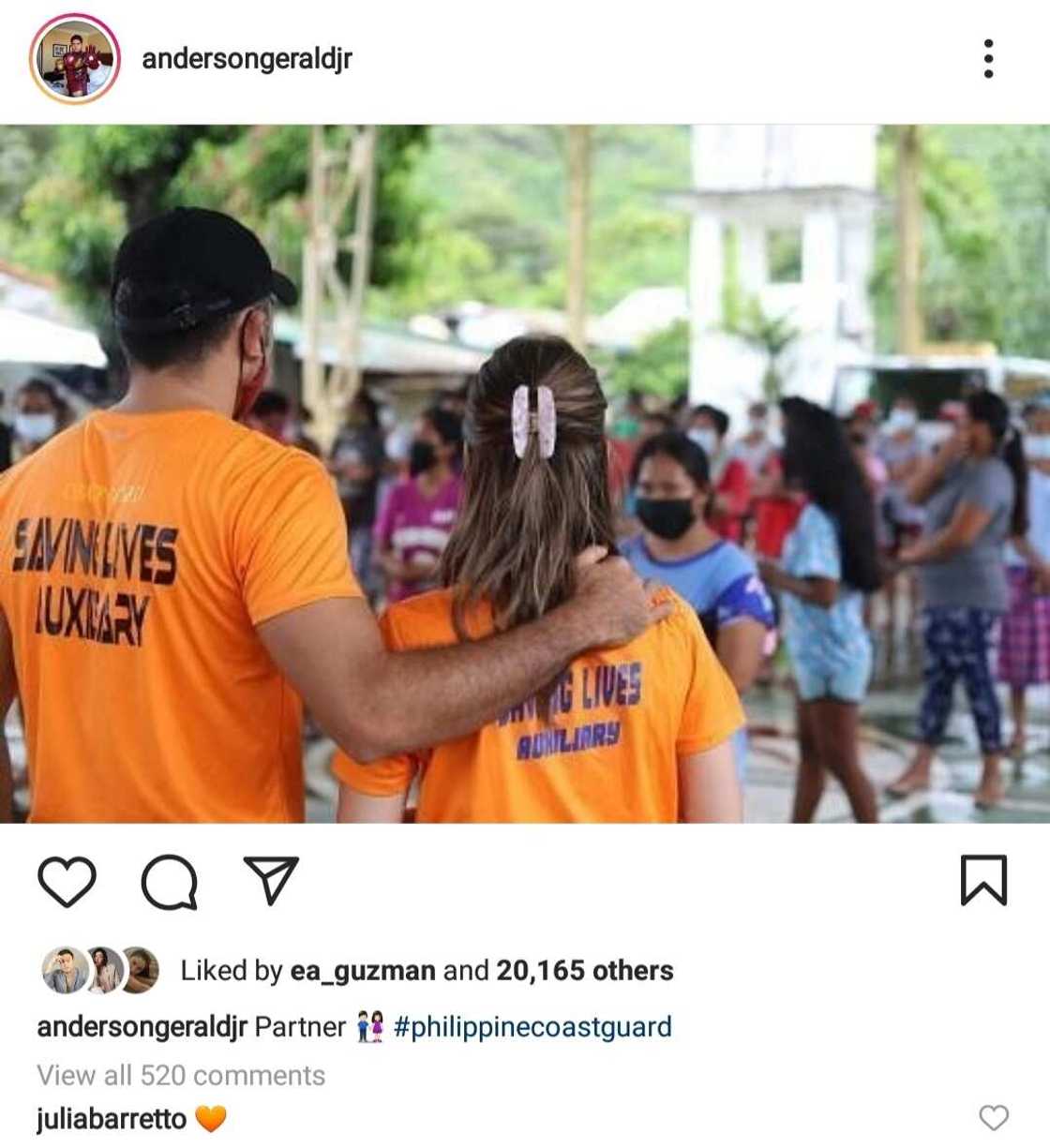 Gerald Anderson, tinawag si Julia Barretto na partner; Julia, kinilig sa post Gerald Anderson, tinawag si Julia Barretto na partner; Julia, kinilig sa post