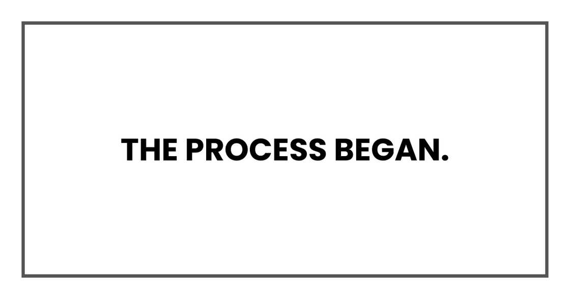 The process began.