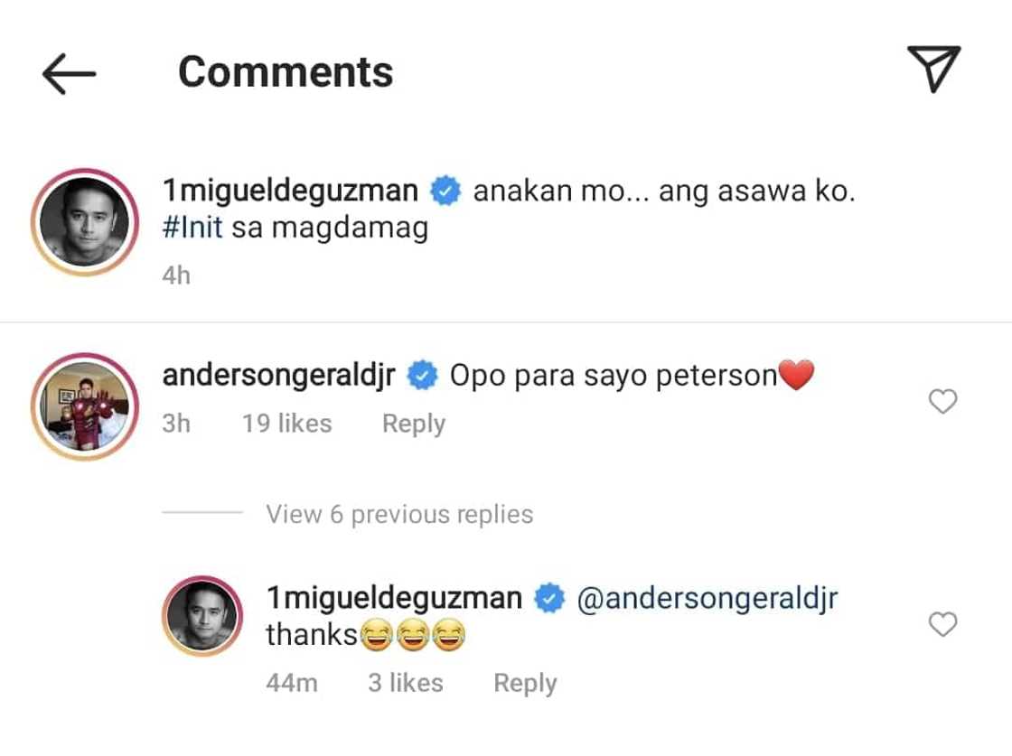 Gerald Anderson reacts to JM De Guzman's viral "anakan" post about their show