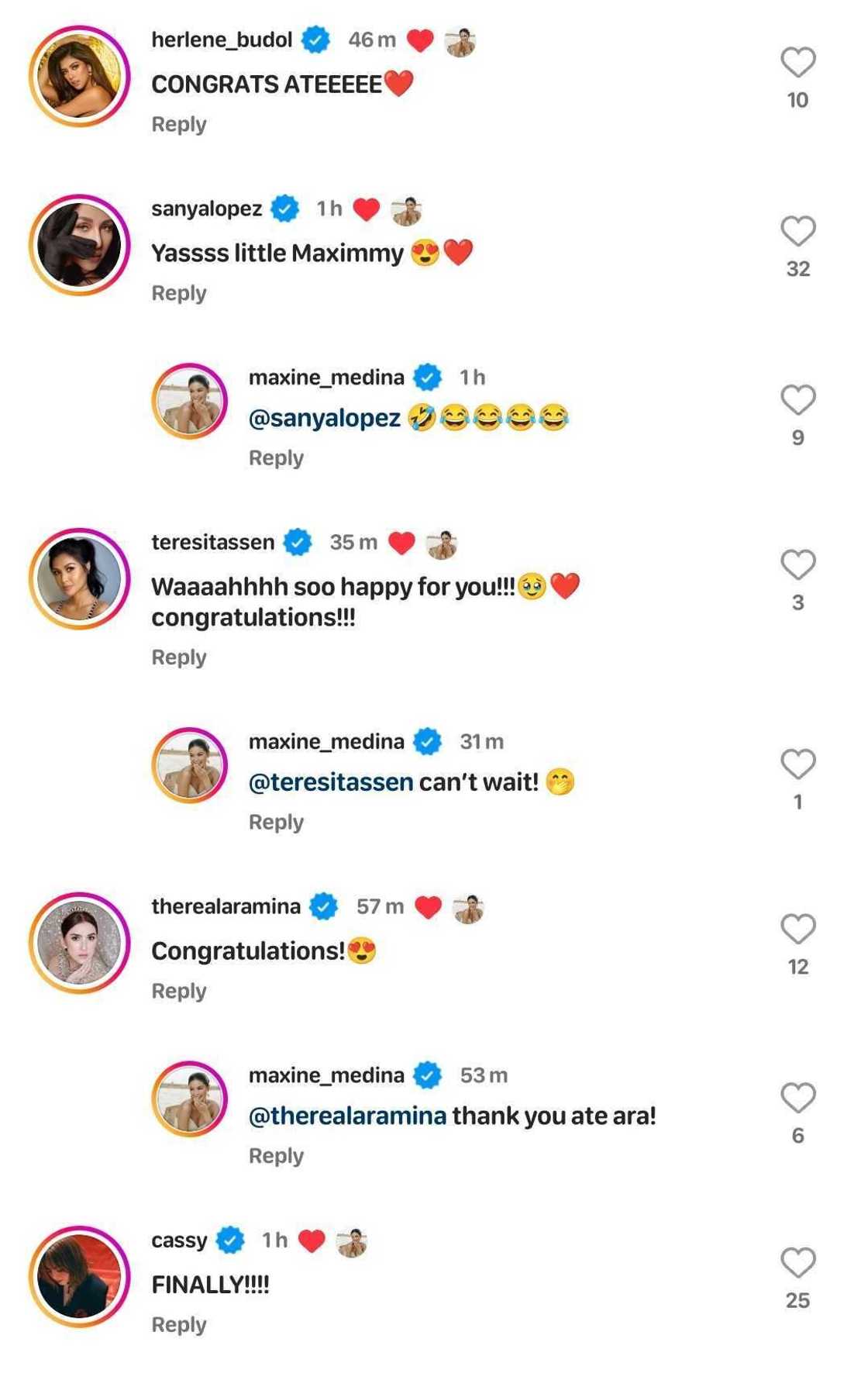 Maxine Medina, buntis na sa panganay nila ni Timmy Llana; celebs, binati ang mag-asawa Maxine Medina, buntis na sa panganay nila ni Timmy Llana; celebs, binati ang mag-asawa