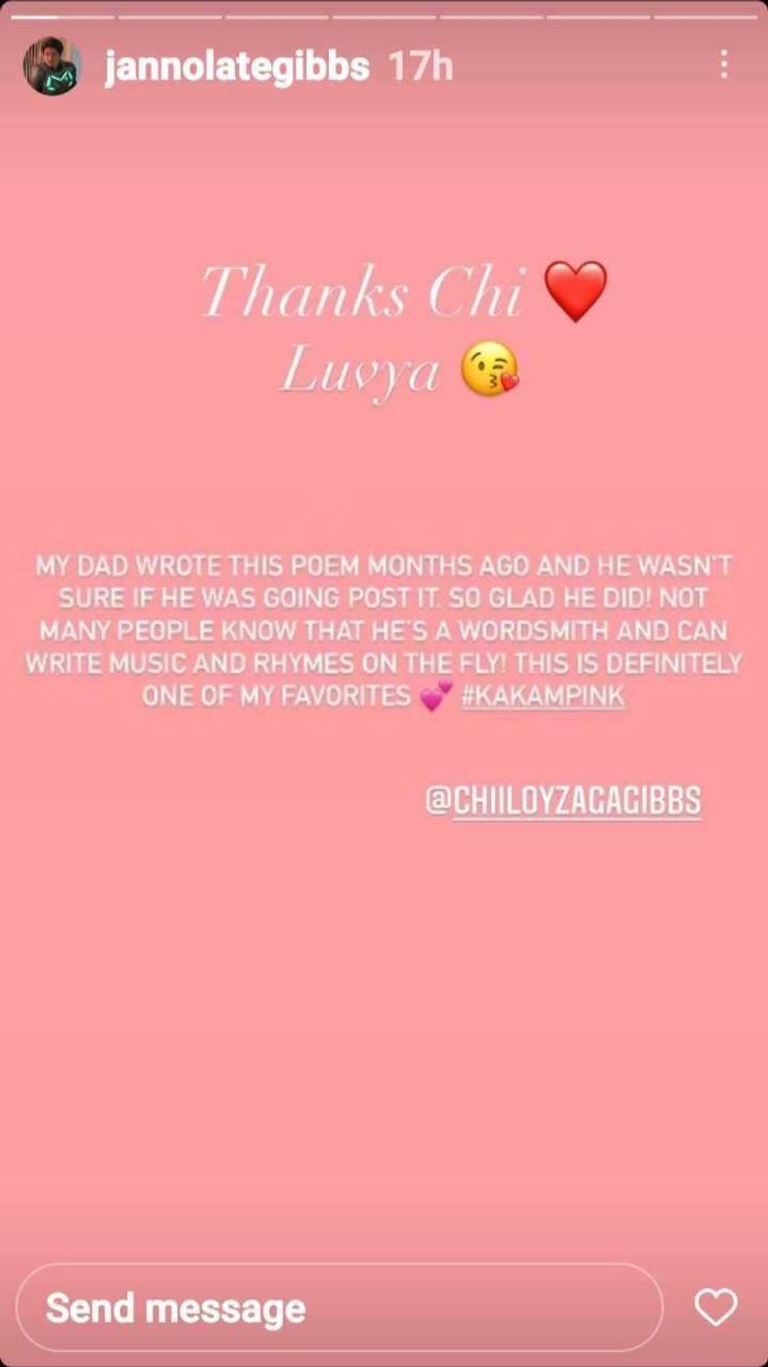 Janno Gibbs’ daughter Alyssa lauds dad over his viral poem ahead of elections Janno Gibbs’ daughter Alyssa lauds dad over his viral poem ahead of elections