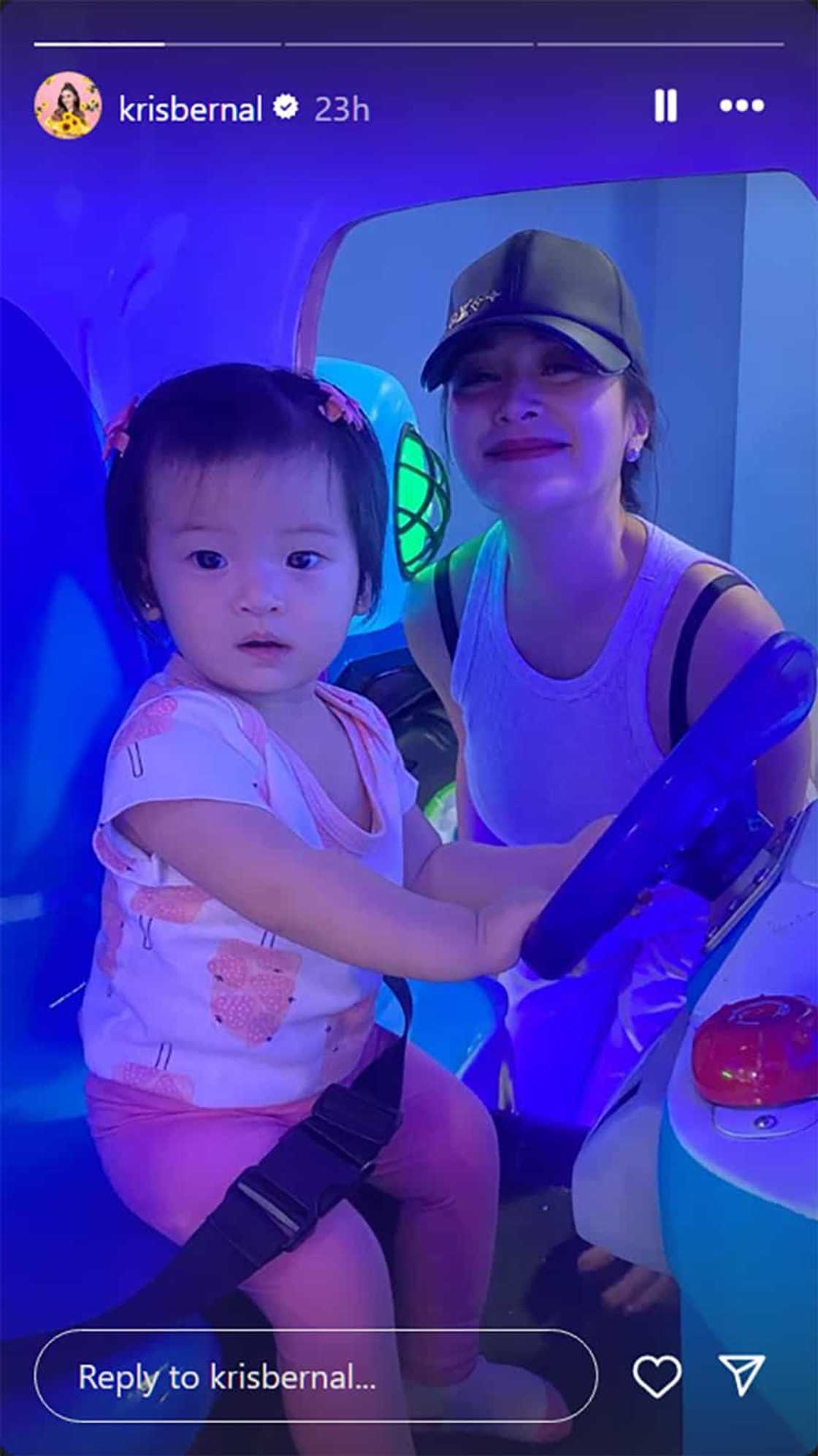 Kris Bernal, ibinahagi pic ng bonding moment nila ni Baby Hailee Kris Bernal, ibinahagi pic ng bonding moment nila ni Baby Hailee
