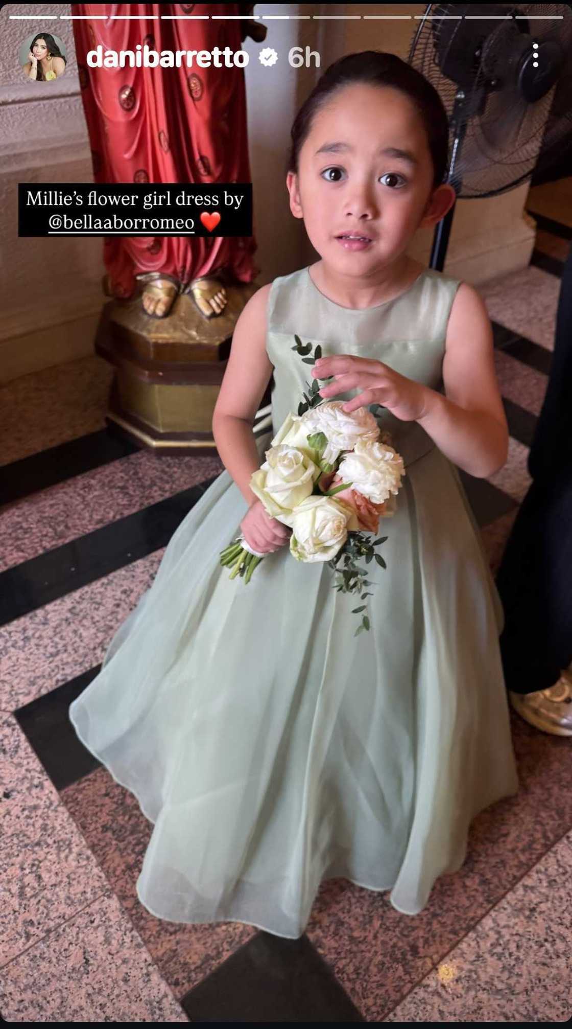 Dani Barretto, ibinida ang look ni Millie bilang flower girl sa kasal nina Claudia at Basti Lorenzo Dani Barretto, ibinida ang look ni Millie bilang flower girl sa kasal nina Claudia at Basti Lorenzo