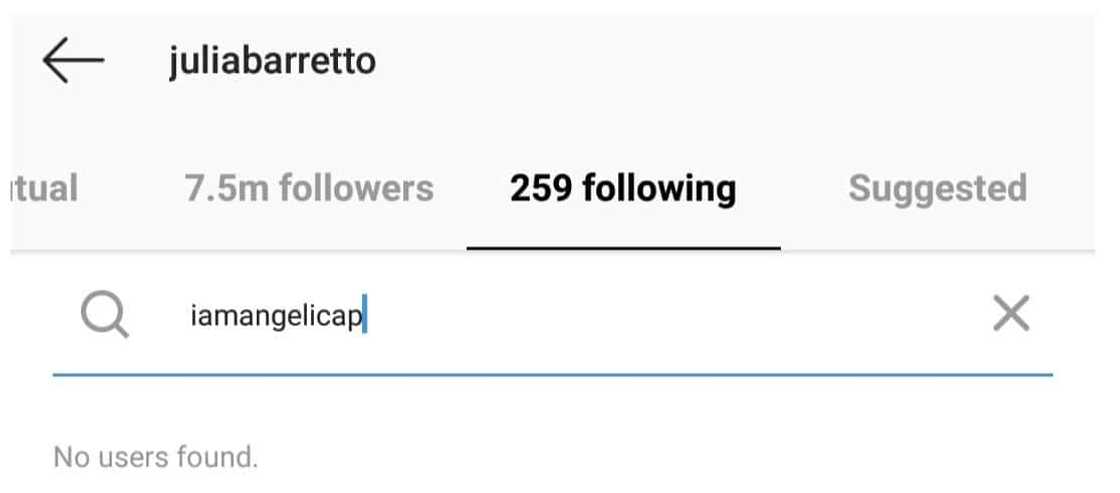 Julia Barretto reacts after Angel Locsin & Angelica Panganiban ‘unfollowed’ her on IG Julia Barretto reacts after Angel Locsin & Angelica Panganiban ‘unfollowed’ her on IG