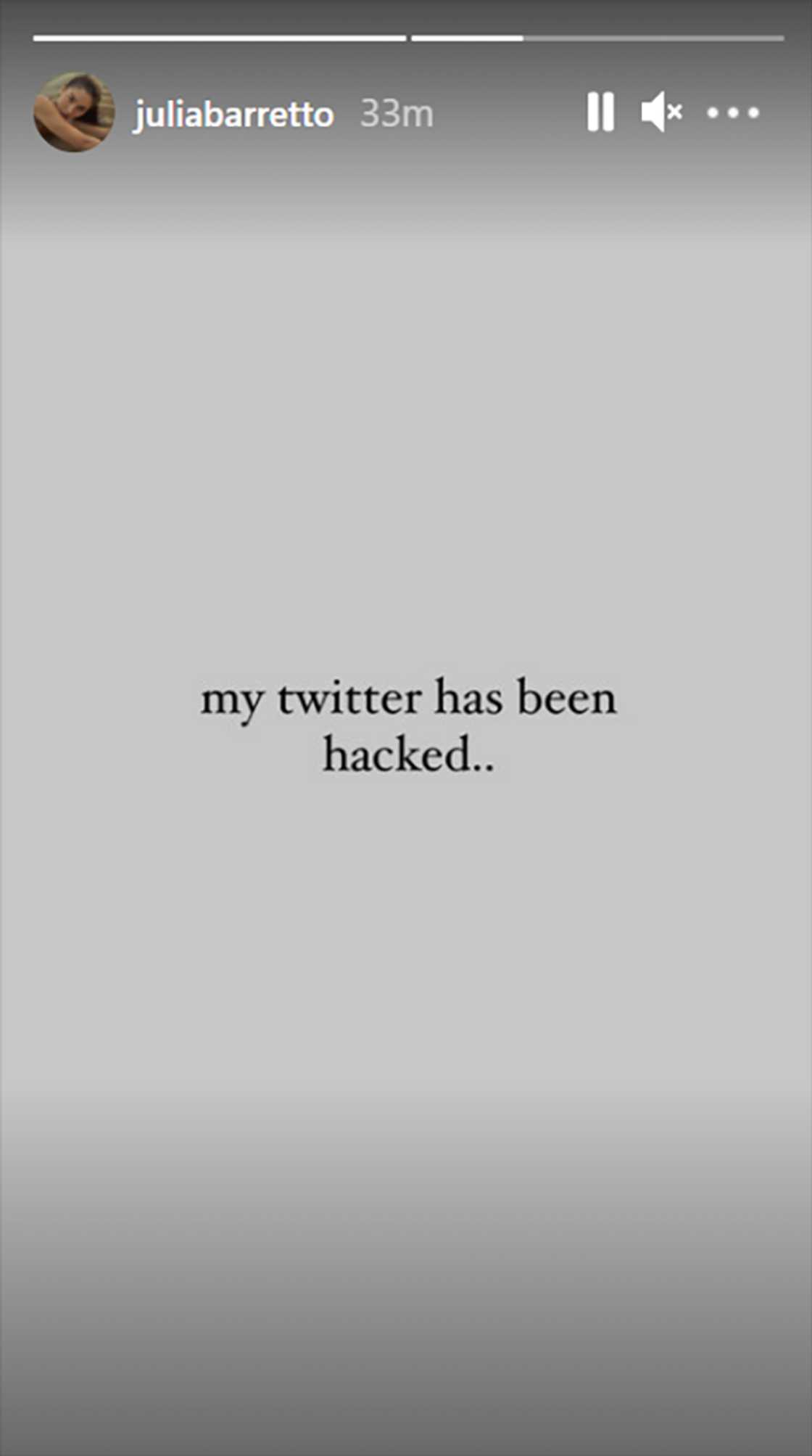 Julia Barretto's Twitter account has been deleted after getting hacked Julia Barretto's Twitter account has been deleted after getting hacked