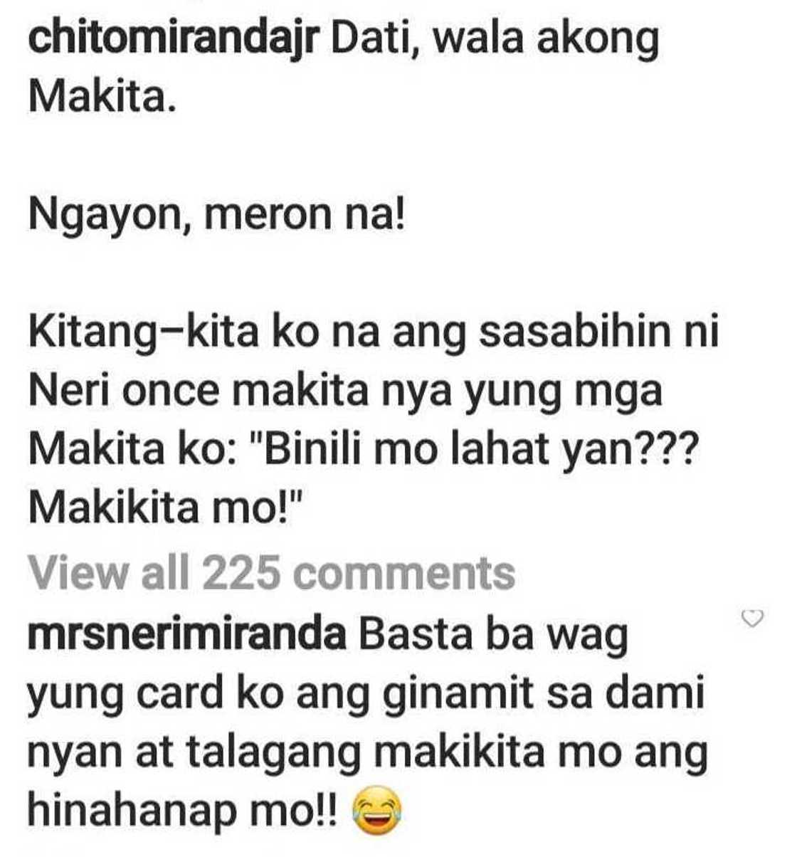 Neri Miranda hilariously reacted to Chito Miranda’s expensive purchase Neri Miranda hilariously reacted to Chito Miranda’s expensive purchase