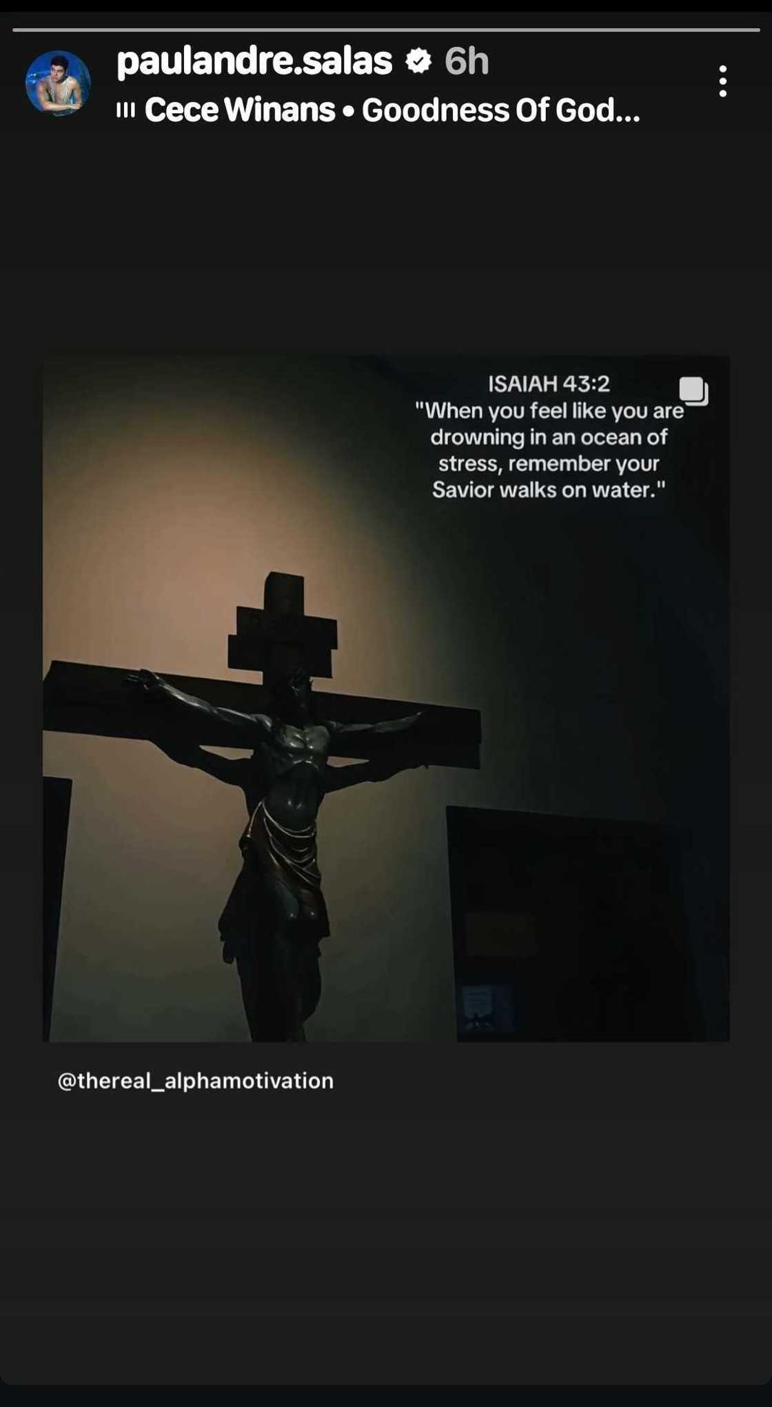 Paul Salas, nag-share ng makabuluhang Bible verse sa social media Paul Salas, nag-share ng makabuluhang Bible verse sa social media