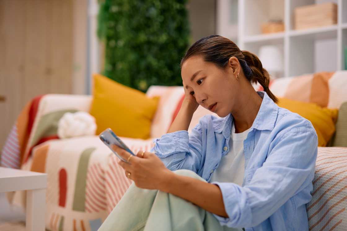 A lady at home A lady at home