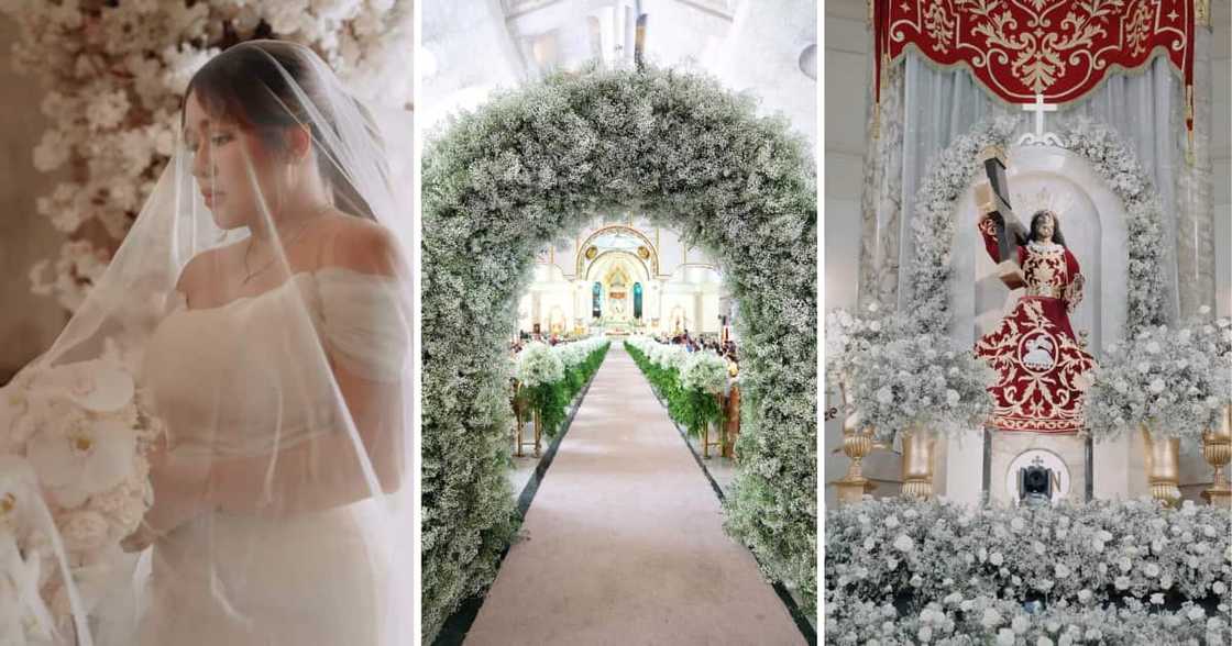 Event stylist of Angeline Quinto’s Quiapo Church wedding shares video from the flower-filled venue