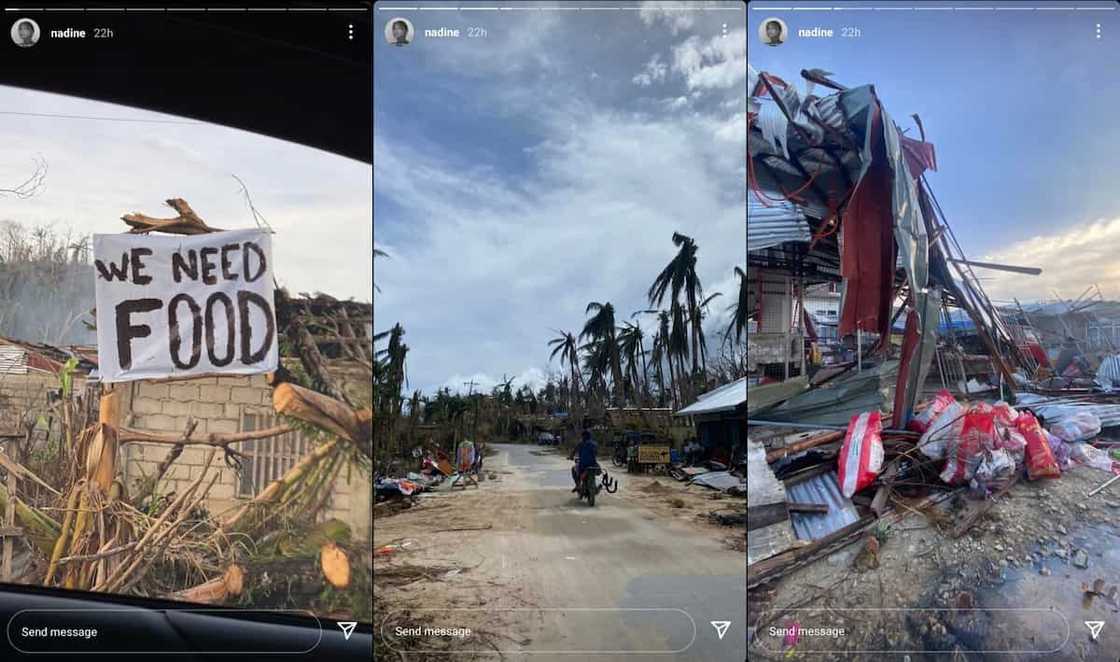 Nadine Lustre shows wreckage and current situation in Siargao in viral post Nadine Lustre shows wreckage and current situation in Siargao in viral post
