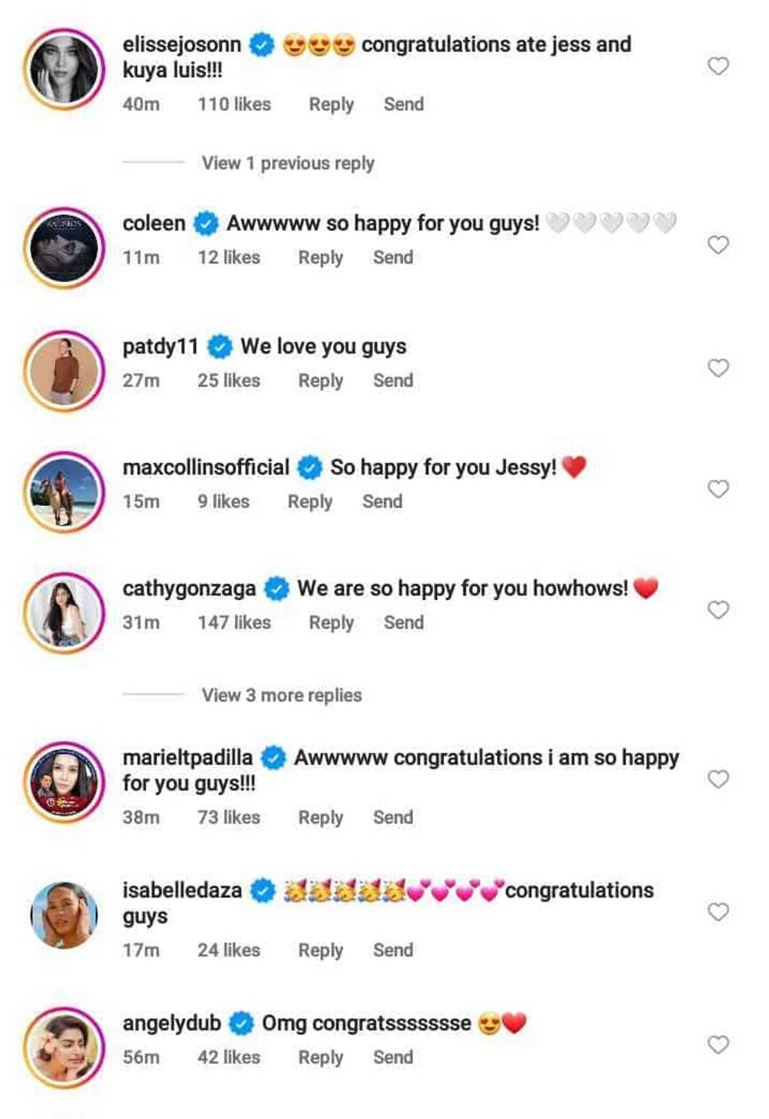 Celebrities react to Jessy Mendiola, Luis Manzano's pregnancy announcement Celebrities react to Jessy Mendiola, Luis Manzano's pregnancy announcement