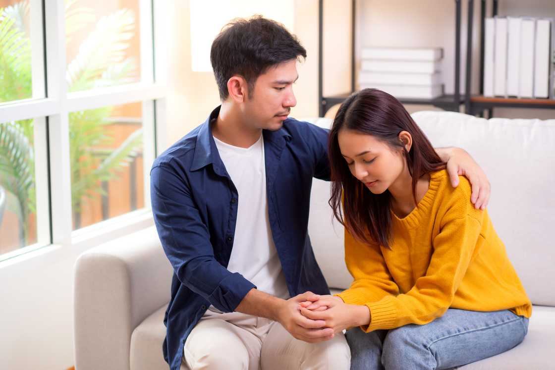 A man is trying to reconcile with his ex-wife