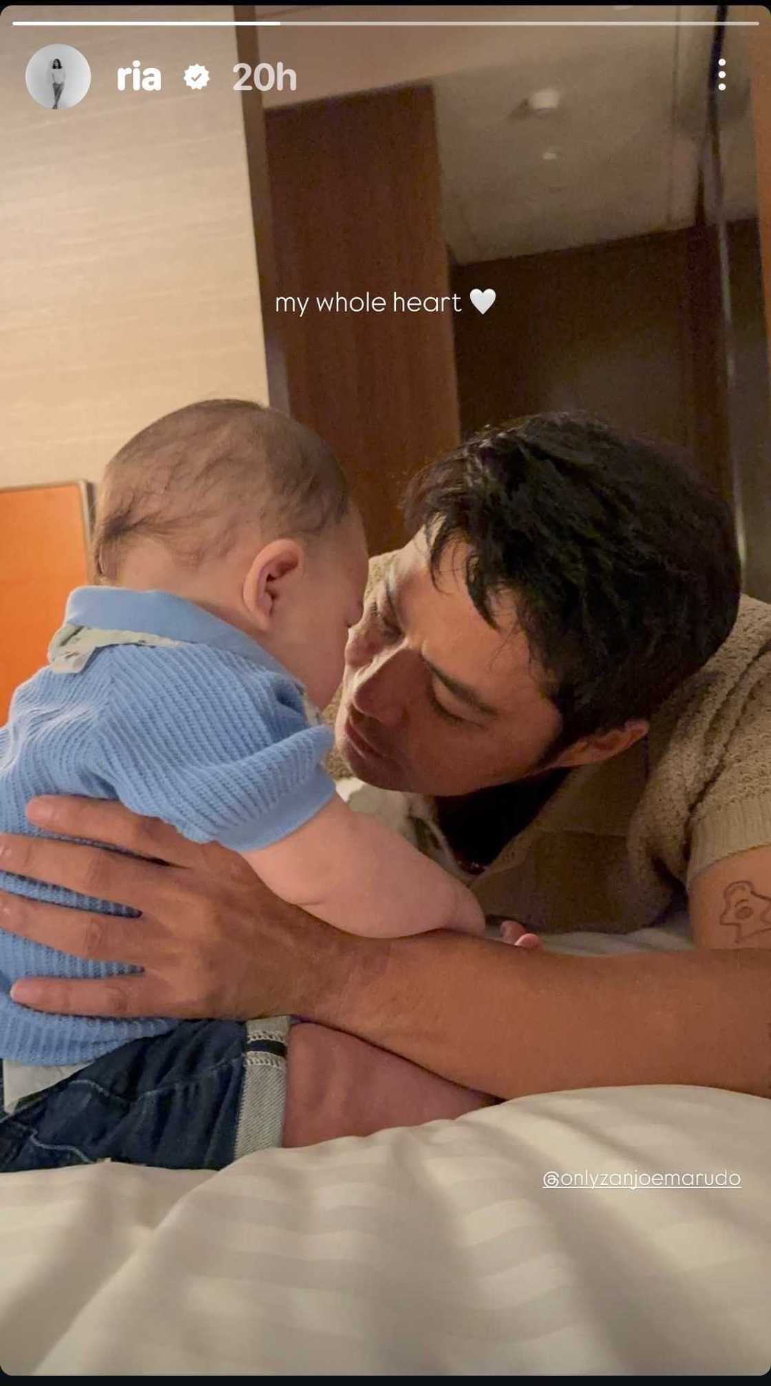 Ria Atayde shares precious moment of Zanjoe Marudo with son