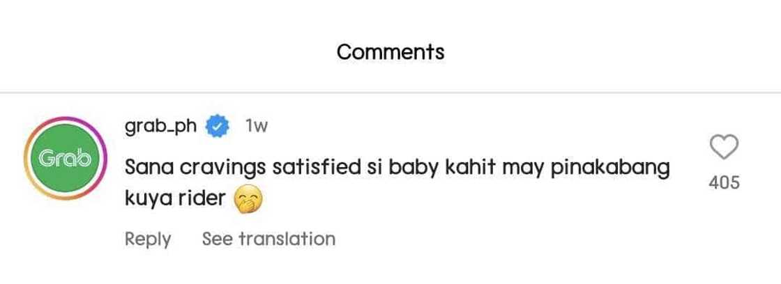 Grab rider na kinabahan sa "buntis po ako" na text ng customer, kinagiliwan Grab rider na kinabahan sa "buntis po ako" na text ng customer, kinagiliwan