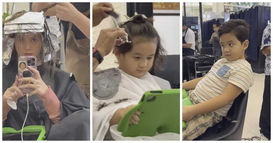 Ellen Adarna, ibinida ang bagong hairstyle ni Elias Modesto sa viral video