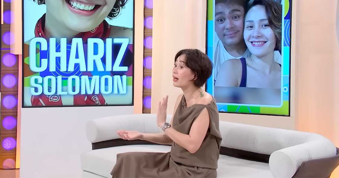 Chariz Solomon, nagsalita tungkol sa proposal ni Vince Teotico, may nilinaw ukol sa pagpapakasal (Screenshot from Fast Talk with Boy Abunda via GMA Network)