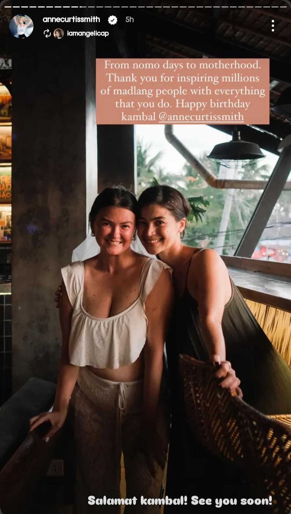 Angelica Panganiban, may sweet birthday message para kay Anne Curtis Angelica Panganiban, may sweet birthday message para kay Anne Curtis