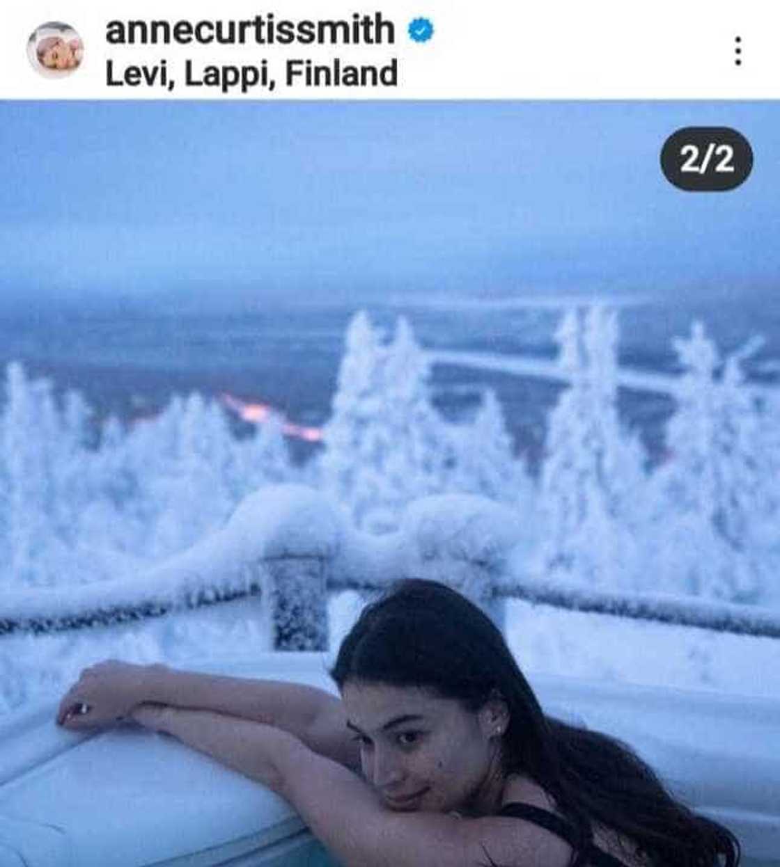 Anne Curtis gorgeous photos in Lapland, Finland filled with snow stun netizens Anne Curtis gorgeous photos in Lapland, Finland filled with snow stun netizens
