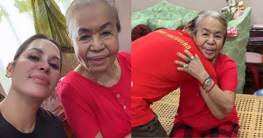 Jinkee Pacquiao with Mommy Dionisia Jinkee Pacquiao with Mommy Dionisia