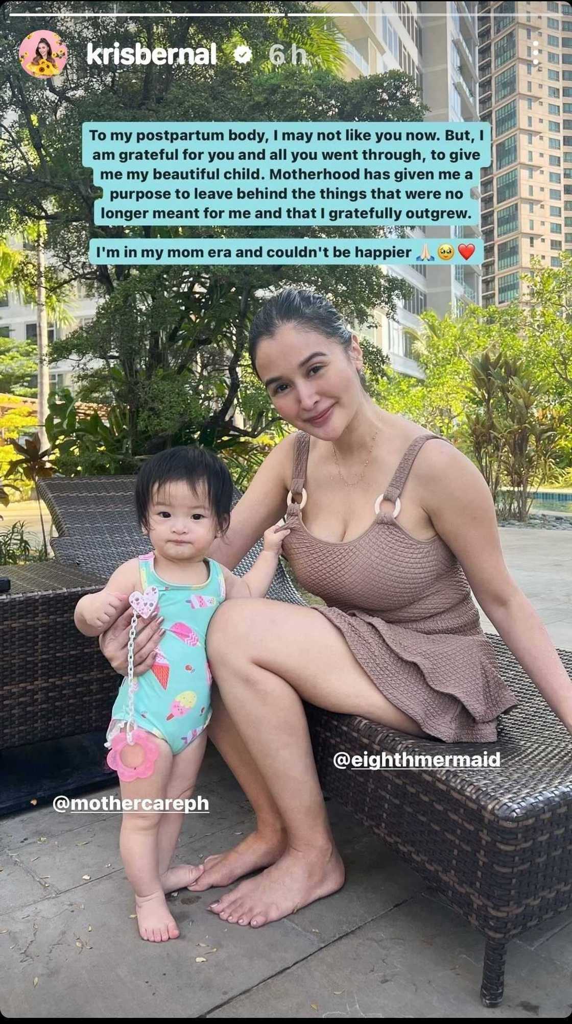 Kris Bernal, madamdaming nagpahayag ng pasasalamat sa postpartum body niya