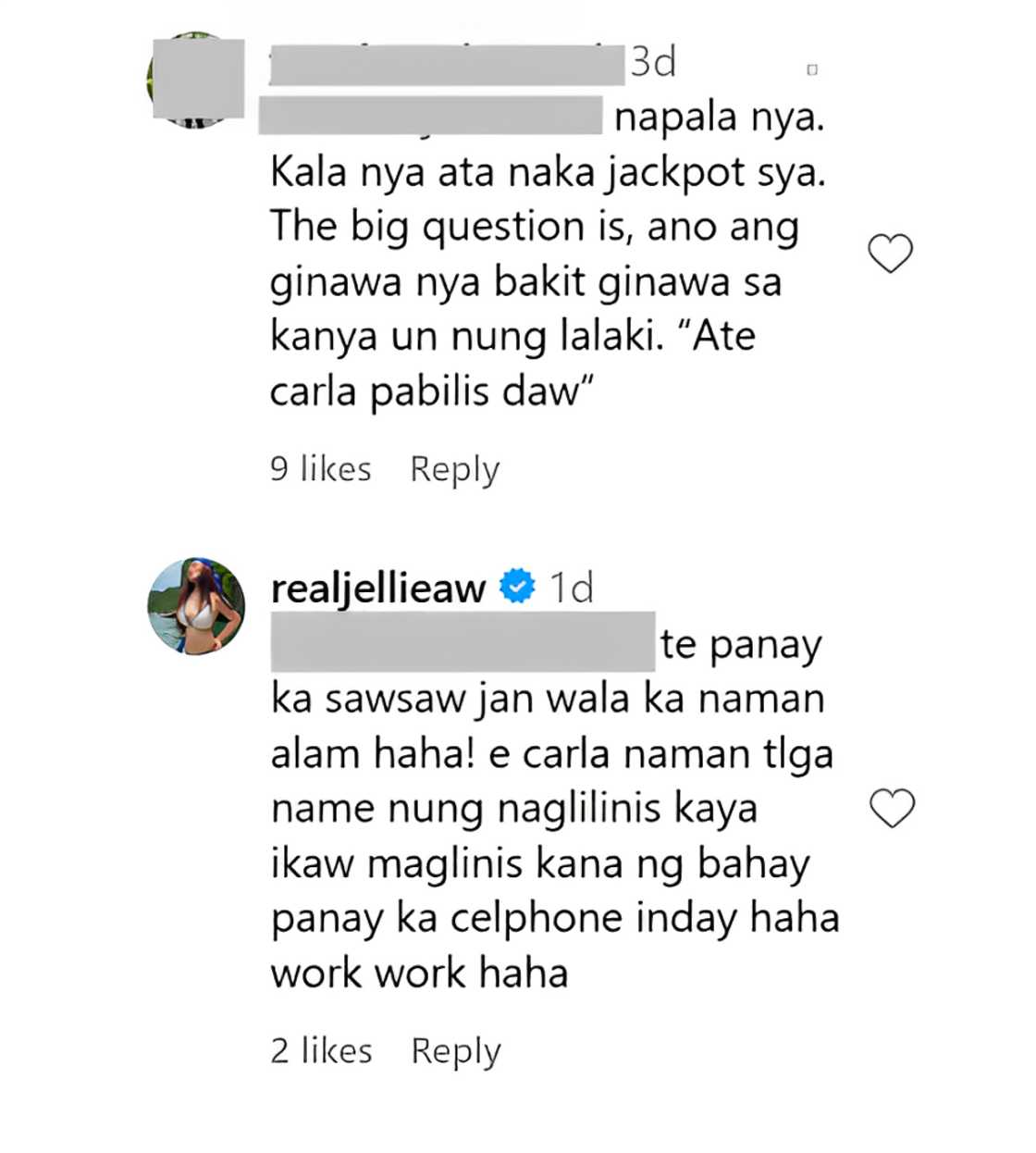 Jellie Aw, matapang na sinagot ang bashers matapos bugbugin umano ni Jam Ignacio Jellie Aw, matapang na sinagot ang bashers matapos bugbugin umano ni Jam Ignacio