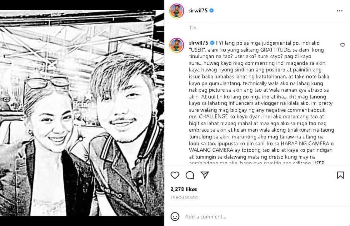 Wilbert Tolentino, itinanggi ang paratang ng mga netizens ukol sa kanya: “User ako? Sure kayo?” Wilbert Tolentino, itinanggi ang paratang ng mga netizens ukol sa kanya: “User ako? Sure kayo?”