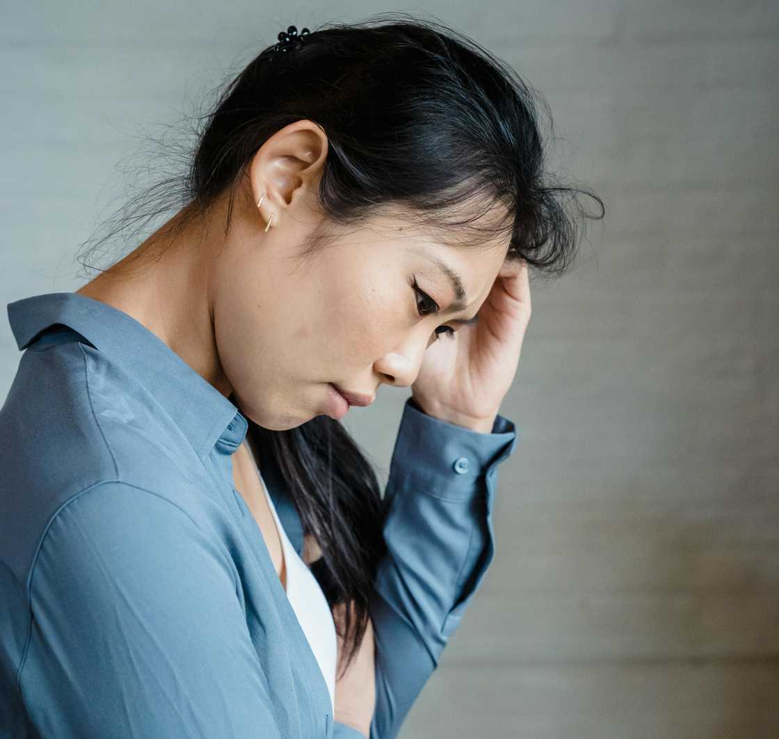 A disappointed woman in an office A disappointed woman in an office