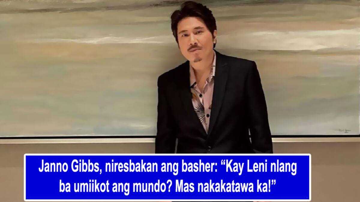 Janno Gibbs, niresbakan ang basher: “Kay Leni na lang ba umiikot ang ...