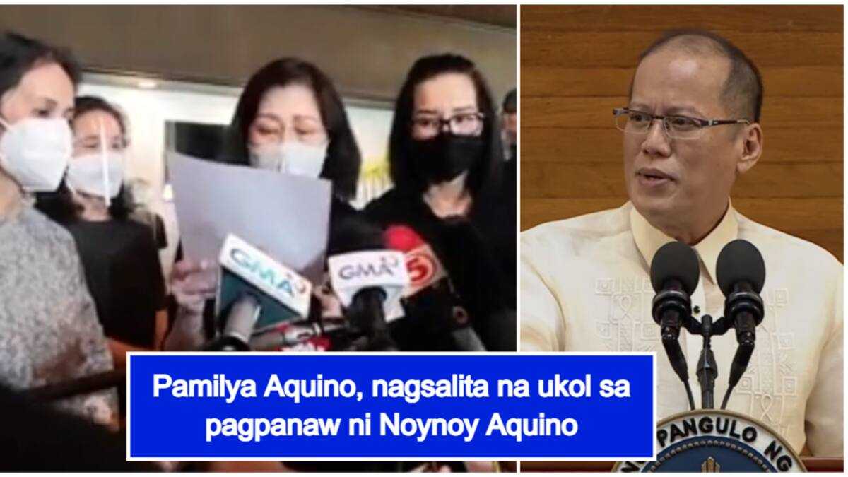 Aquino family delivers statement; says Noynoy died of renal failure ...