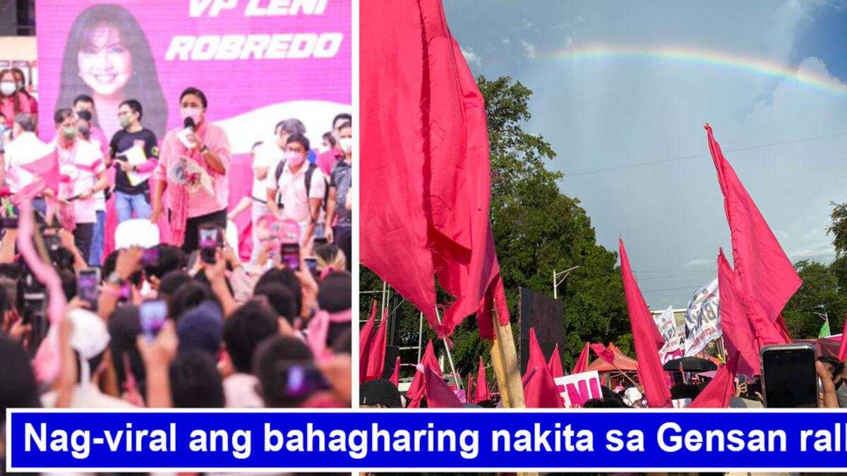 Bahaghari, muling namataan sa Gensan rally ni VP Leni Robredo - KAMI.COM.PH