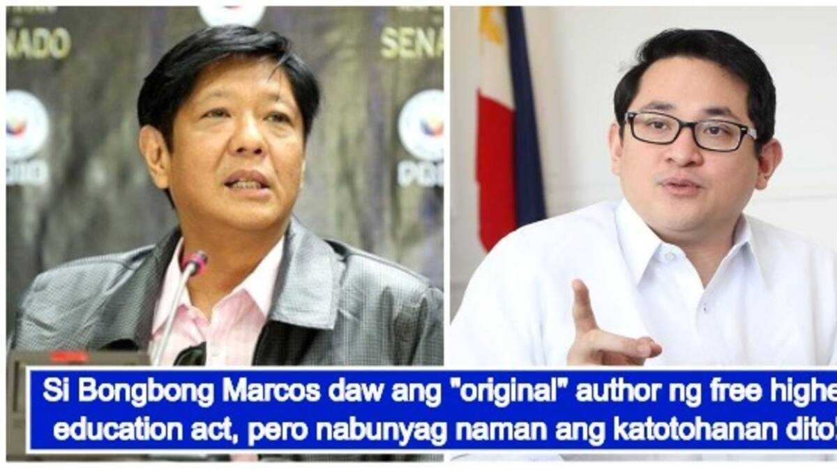 Fact check: Did Bongbong Marcos write a bill on free education? - KAMI ...