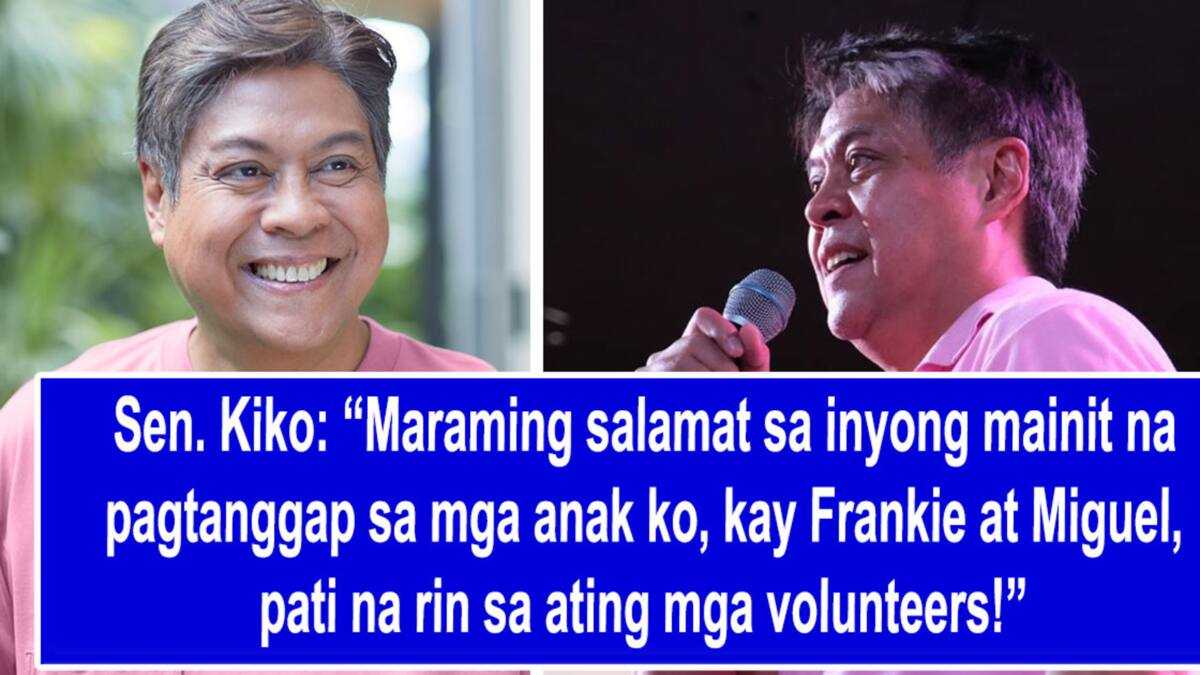 Sen. Kiko Pangilinan, nagpasalamat sa mainit na pagtanggap ng isang ...