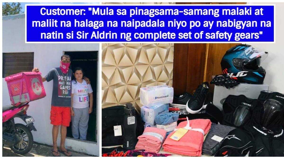 Naaksidenteng delivery rider, dinagsa ng tulong matapos mag-viral ang ...