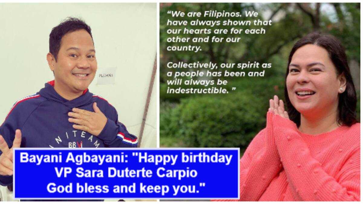 Bayani Agbayani pens birthday message for vice president-elect Sara ...