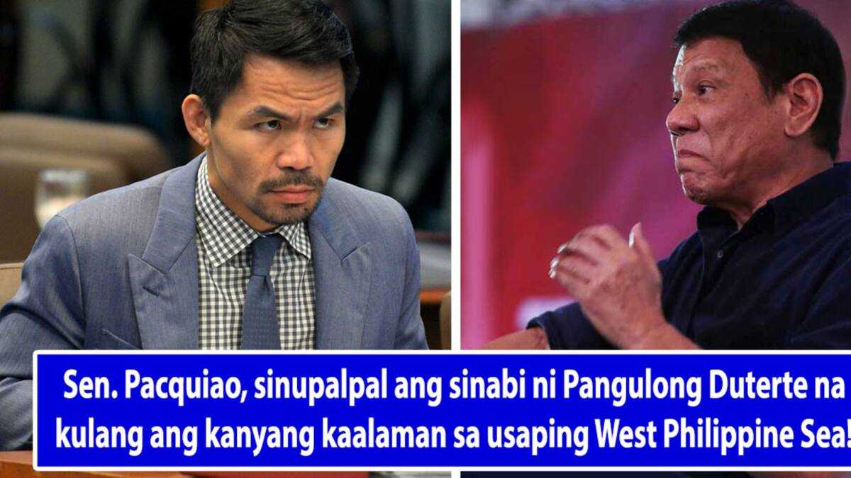 Sen. Manny Pacquiao, rumesbak matapos banatan ni Pres. Duterte: “I ...