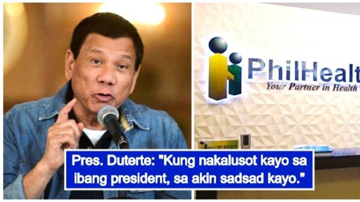 Pres. Duterte Gives Strong Words Vs. PhilHealth Officials Involved In ...