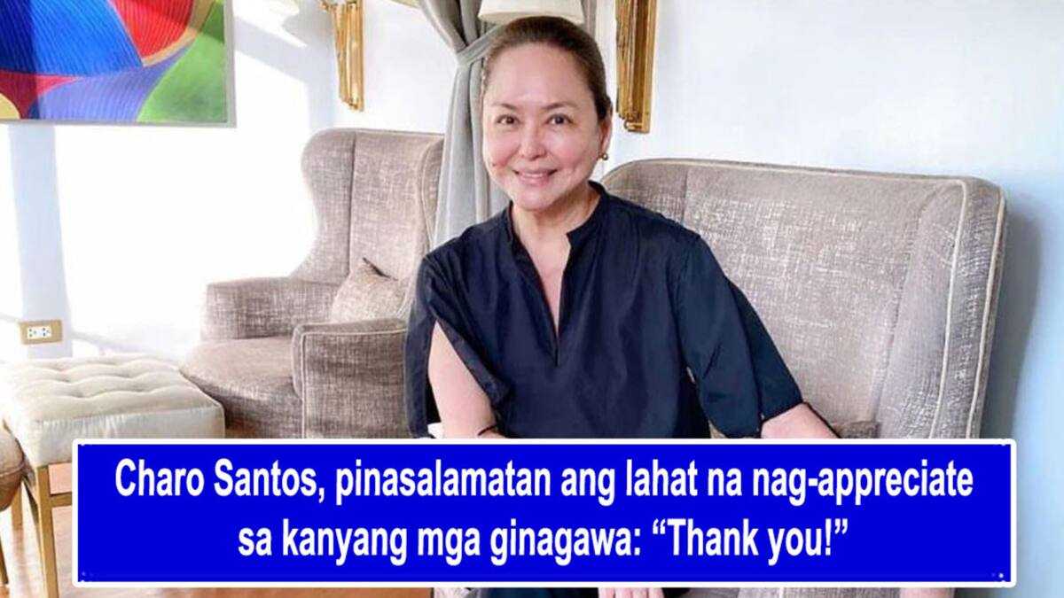 Charo Santos, pinasalamatan ang lahat na nag-appreciate sa kanyang mga ...