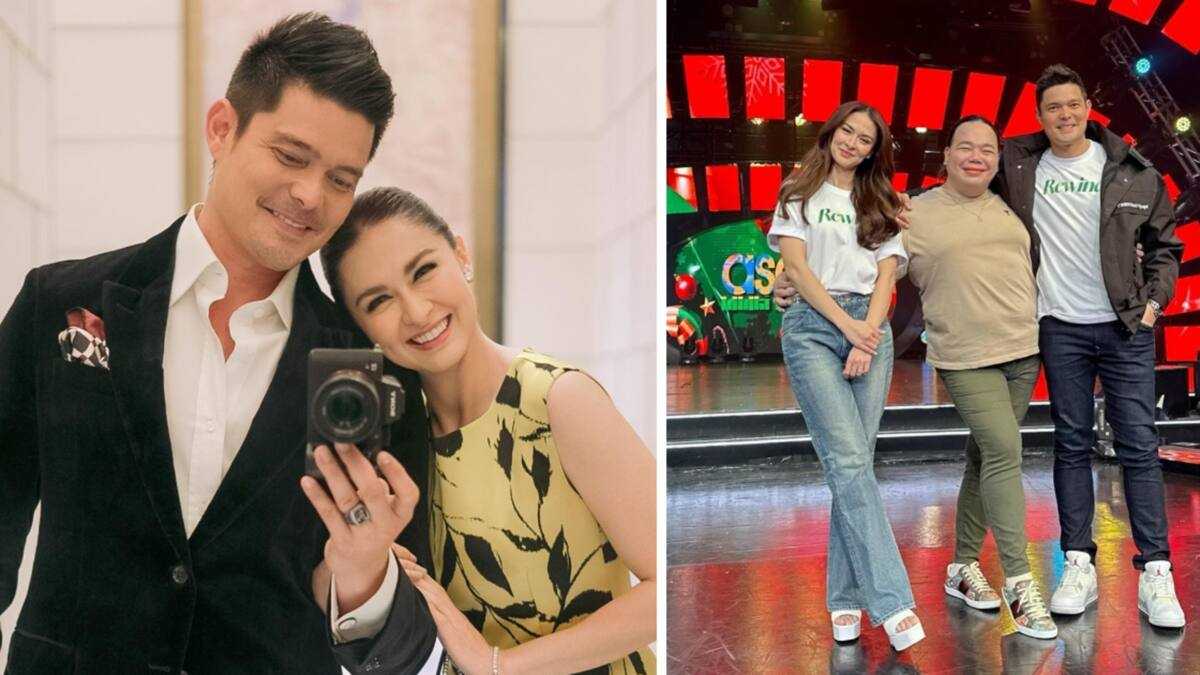 Asap Studio Pics nina Marian Rivera at Dingdong Dantes sa ASAP studio, ibinahagi ni ...
