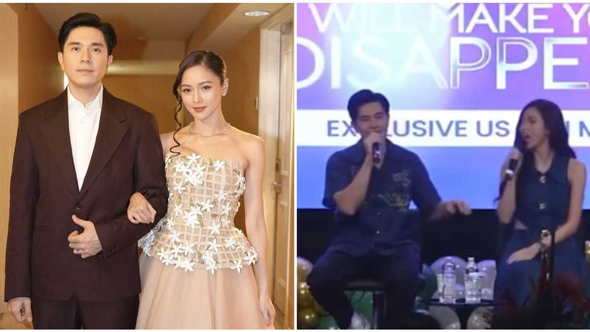 People at KimPau's press con, yell at Paulo Avelino's story: "Kim, wake up" - KAMI.COM.PH