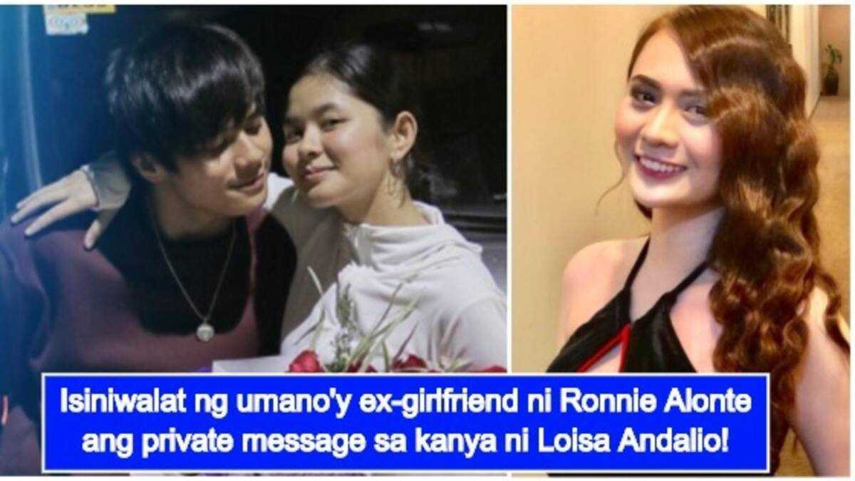 Rumored ex-GF of Ronnie Alonte shows alleged messages from Loisa ...