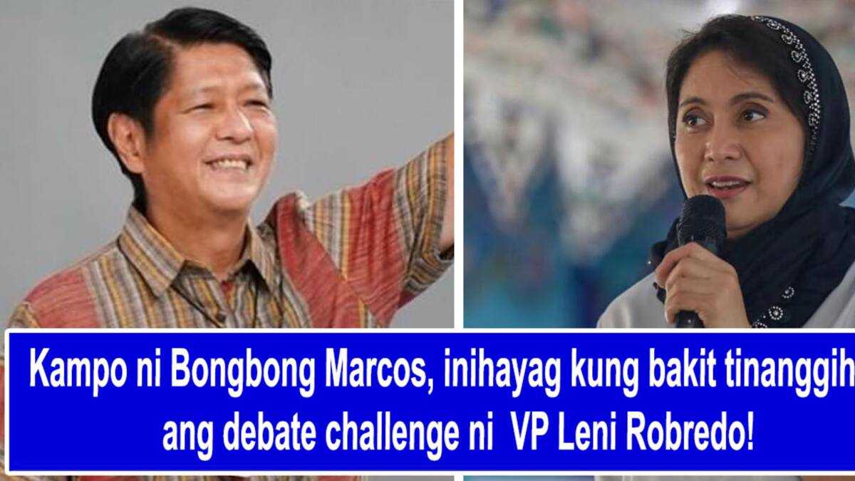 Kampo ni Bongbong Marcos, inihayag kung bakit tinanggihan ang debate ...