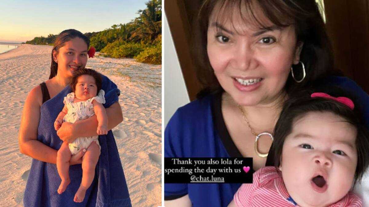 Pauleen Luna, ibinahagi pics ni Baby Mochi kasama ang kanyang Lola Chat ...