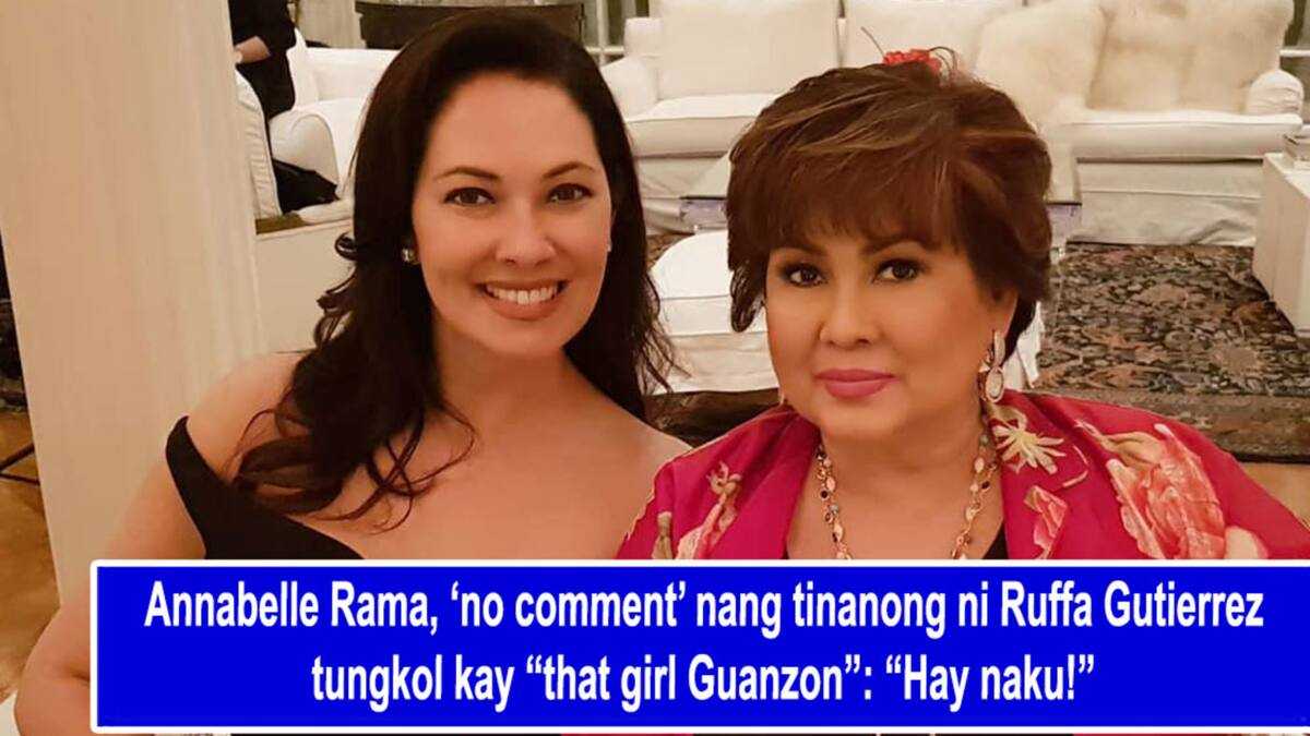 Annabelle Rama, ‘no comment’ nang tinanong ni Ruffa Gutierrez tungkol ...