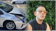 Raymond Gutierrez, nakaligtas matapos mabangga ang sinasakyang kotse sa LA