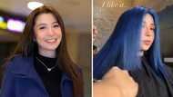 Donnalyn Bartolome, ibinida ang blue hairdo niya sa isang post